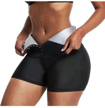SAUNA Sweat Waist Trainer Body Shaper Workout Shorts Sauna Effect Tummy Control Slimming  SHORTS