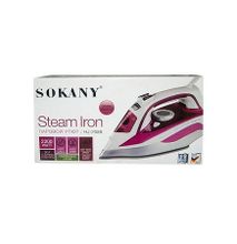 Steam Iron Box - 2200W - Purple & White.