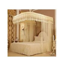 2 Stand Mosquito Net without Rail 5 by 6 - Cream