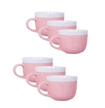 Generic Sweater Soup Mug Pink,500ml