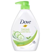 Dove Fresh Touch Body Wash, Cucumber & Green Tea - 1L
