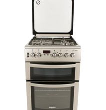 ARMCO GC-F6631LX2D2(SS) - 3 Gas(1 WOK), 1 Electric, 60x60 Double Oven Gas Cooker, Stainless Steel.