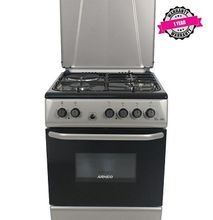 ARMCO GC-F6631PX(SL) - 3 Gas, 1 Electric, 60x60 Gas Cooker, Mechanical Timer, Silver