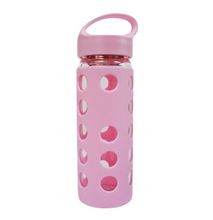 Arkman Glass Water Bottle - 460ml - Pink
