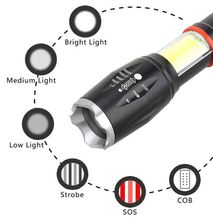 Highlight Zoomable ABC LED Flashlight High Power Torch
