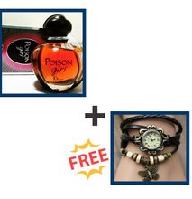 Poison girl (replica) perfume plus free ladies vintage watch