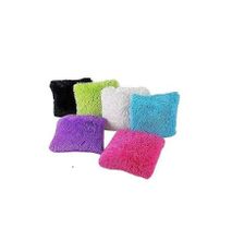 6 pcs Throw Pillows + Fluffy Covers Assorted colors