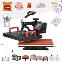 8 in 1 Heat Press Hine 360Â° Rotatable Hot Transfer Sublimation Digital Pressing Maker for T-Shirt Mug Hat Plate Pillow Bag 39 X 30cm/ 15 X 12 Inch