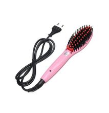 Hair Brush Straightening Brush Hair Straightener Electric Heating Ceramic Comb[EU PLUG]