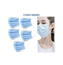 3 PLY Surgical Disposable Face Masks - 5 Pieces
