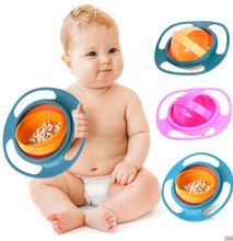 Baby gyro bowl Anti-spill bowl for kids