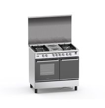 Haier HCR6042DES 4 Gas + 2 Electric 60X90 Cooker with Electric Oven - Grey