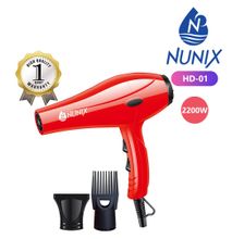 Nunix HD-01C Hair Dryer Blow Dry with Accessories