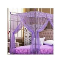 4 Stand Straight Mosquito Net- Purple