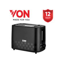 VON HT232DK/VSTP02MDK 2 Slice Toaster - Black
