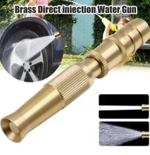 High-Pressure Adjustable Brass Hose Nozzle for Car Wash, Gardening, and Lawn Care (Without Pipe)