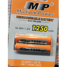 Multiple Power Rechargeable Batteries AA, One Pair