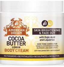 American Dream Lemon Cocoa Butter For Skin Brightening & Fade Out- Kojic Acid