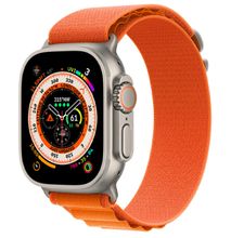T800 Ultra Smart Watch with Advanced Bluetooth Calling, Heart Rate Tracking Smartwatch (Orange Strap, Free)