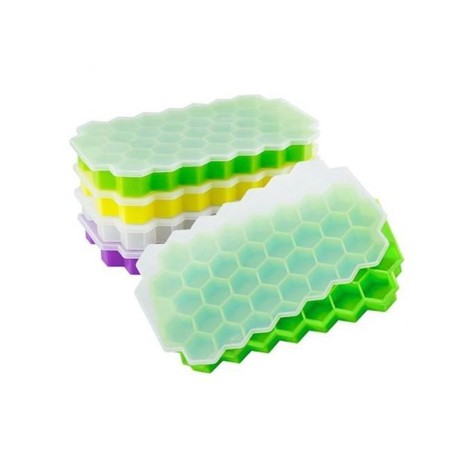 Mind Reader Silicone Green Hexagon Ice Mold Ice Trays (Set of 4) 4SICE-GRN  - The Home Depot