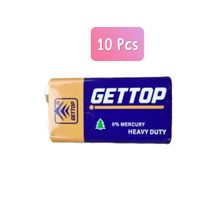 Gettop 9 Volts Or 9v Disposable Batteries, 10 pcs