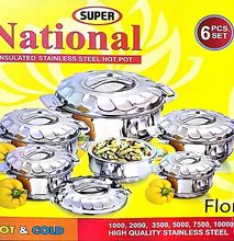 National 6pcs Hot Pot (1000ml -10000ml)