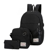 Fashion 3-In-1 Antitheft Backpacks - Black