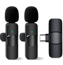 K9 Dual Wireless Microphone For Recording Vlog 2 Mic + 1 Rec Lavalier