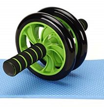 Abs Roller Workout Exerciser Wheel With FREE Knee Mat Green
