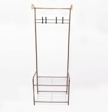 Shoe Rack And Hanger Material Steel Colour Brown