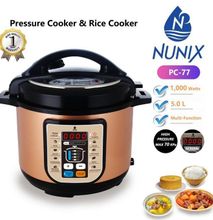 Nunix 5LTRS Multi-functional Electric Pressure Cooker/rice Cooker