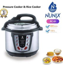 Nunix Electric Pressure Cooker And Rice Cooker 5L