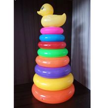 Generic Rainbow Tower Plastic Play Toy