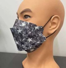 Fashion Masker KF94 Asli Korea 4PLY Warna-warni - Biru Muda-Gray