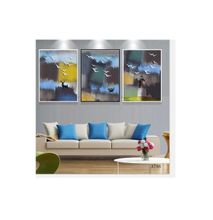 Deco Canvas Paintings Abstract, Modern Canvas Art (70x50cm) X3