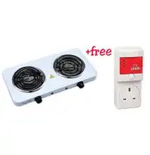 Double Electric Hot Plate + Free Tv Guard