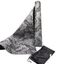 Generic Yoga Mat Flowered Grey With Free Carry Bag