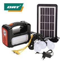 Solar Light DAT Solar System Kit With MP3 And Radio DC Solar Lighting Kits With USB
