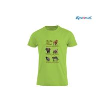 AIRBORNE Tourist Tshirt With Embroidered Big Five Rows