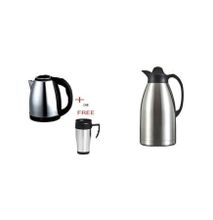 Scarlett 2L Cordless Electric Kettle With A 2L Thermos/Vacuum Flask + A Free Travel Mug