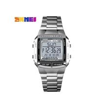Skmei Silver Men's Digital Fashion Wrist Watch