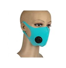 Fashion Turquoise Reusable Face Mask- With Respirator - High Quality
