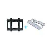 Wall Mounting Bracket For 14 - 42 TV + Free Heavy Duty Power Extension