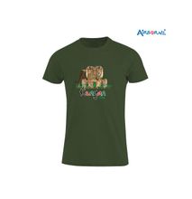 AIRBORNE Tourist Tshirt With Embroidered Kenyan Pride Lions + Flag