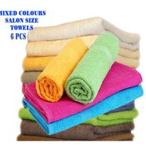 Generic 6pcs Mixed Colours Salon Size Towels 37 Inches X 20 Inches