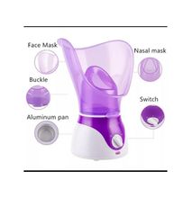 Generic Mini Facial Sauna Facial Steamer Face Moisturizer Purple
