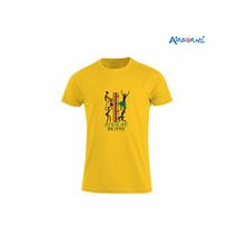 AIRBORNE Tourist Tshirt With Embroidered Of African Beat Abstract