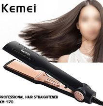 Kemei Professional Hair Straightener Ceramic Flat Iron Styler