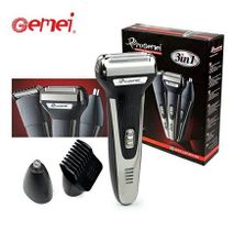 Gemei GM-598 3Ã1 Rechargeable Multi Function Shaver
