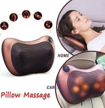 Massage Pillow, Relax Neck/Back/Shoulder Pillow Suitable for Home and Car or Office